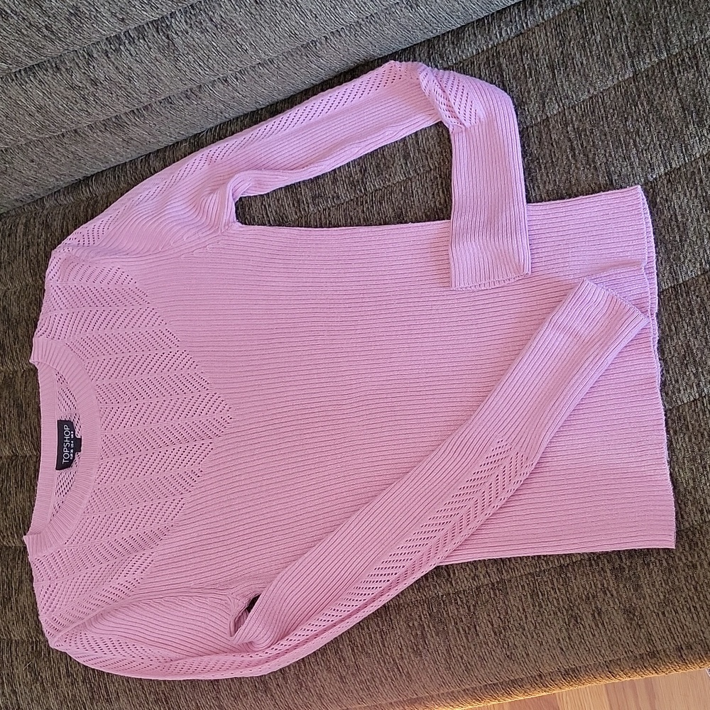 Topshop pink top, delicate knit